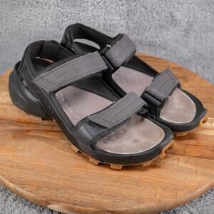 Salomon Unisex Speedcross Sandal Blak/Gray Gum Sole Womens Size 7 EUC